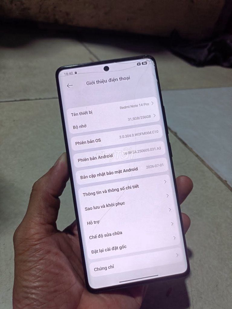 Xiaomi Redmi Note 14 Pro 8GB 256GB Đen. Mua bán Điện thoại tại Thành phố Thủ Đức Tp Hồ Chí Minh được đăng bởi Hội Đồ Điện Tử hình 1