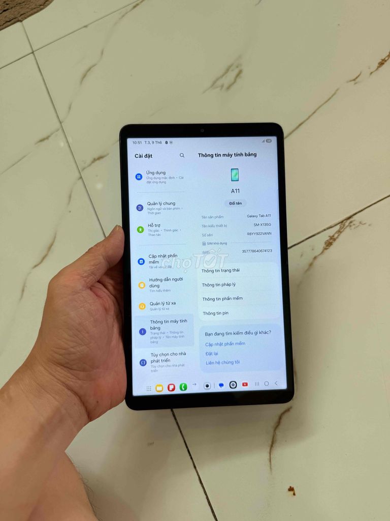 Bán Samsung Tab A11 bản ram8/128 lắp sim còn bh. Mua bán Máy tính bảng tại Quận Hà Đông Hà Nội được đăng bởi Mạnh Mobile hình 1