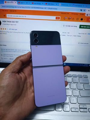 SAMSUNG ZFLIP 4 8GB.128GB SNAP 8+ GEN 1 ZIN MƯỢT