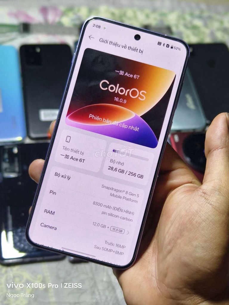OnePlus Ace 6T Tím 12GB/256GB Snapdragon 8 Gen 5. Mua bán Điện thoại tại Quận 10 Tp Hồ Chí Minh được đăng bởi Trắng hình 1
