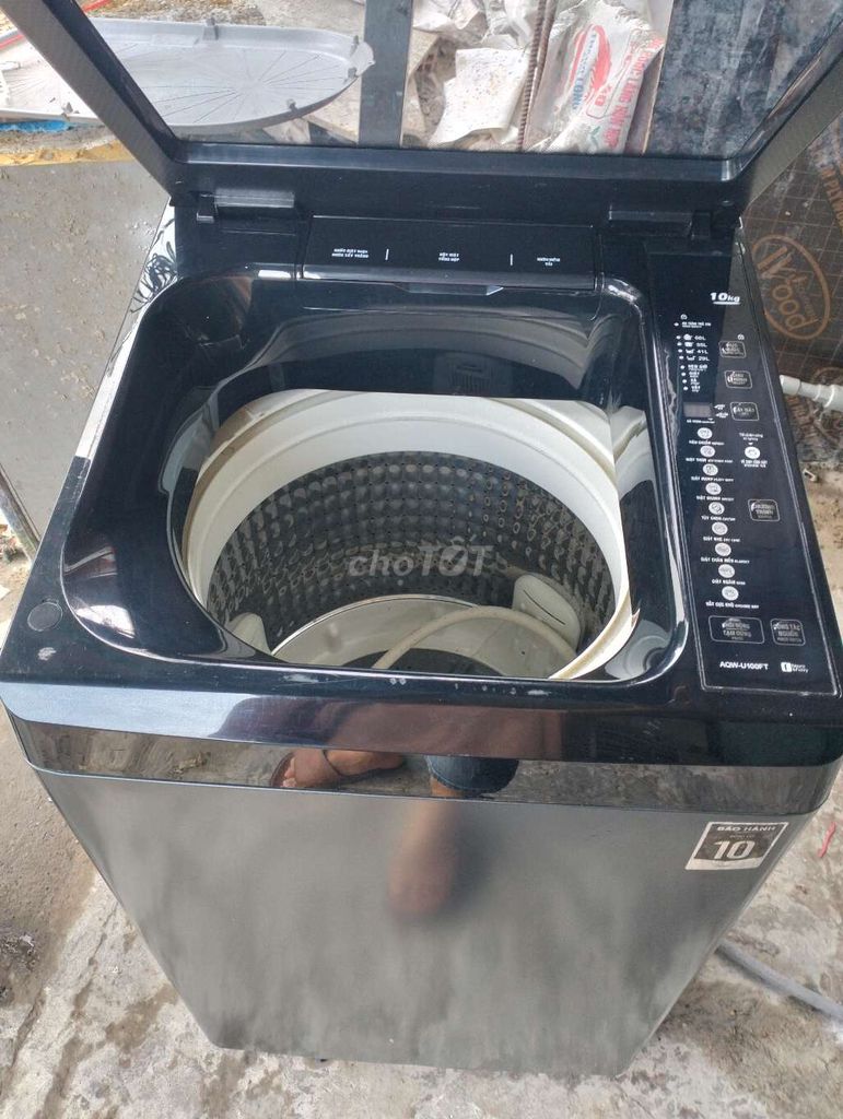 Máy giặt Aqua 10kg Đen đã sử dụng. Mua bán Máy giặt tại Quận Tân Bình Tp Hồ Chí Minh được đăng bởi Huynhvanthanh hình 1