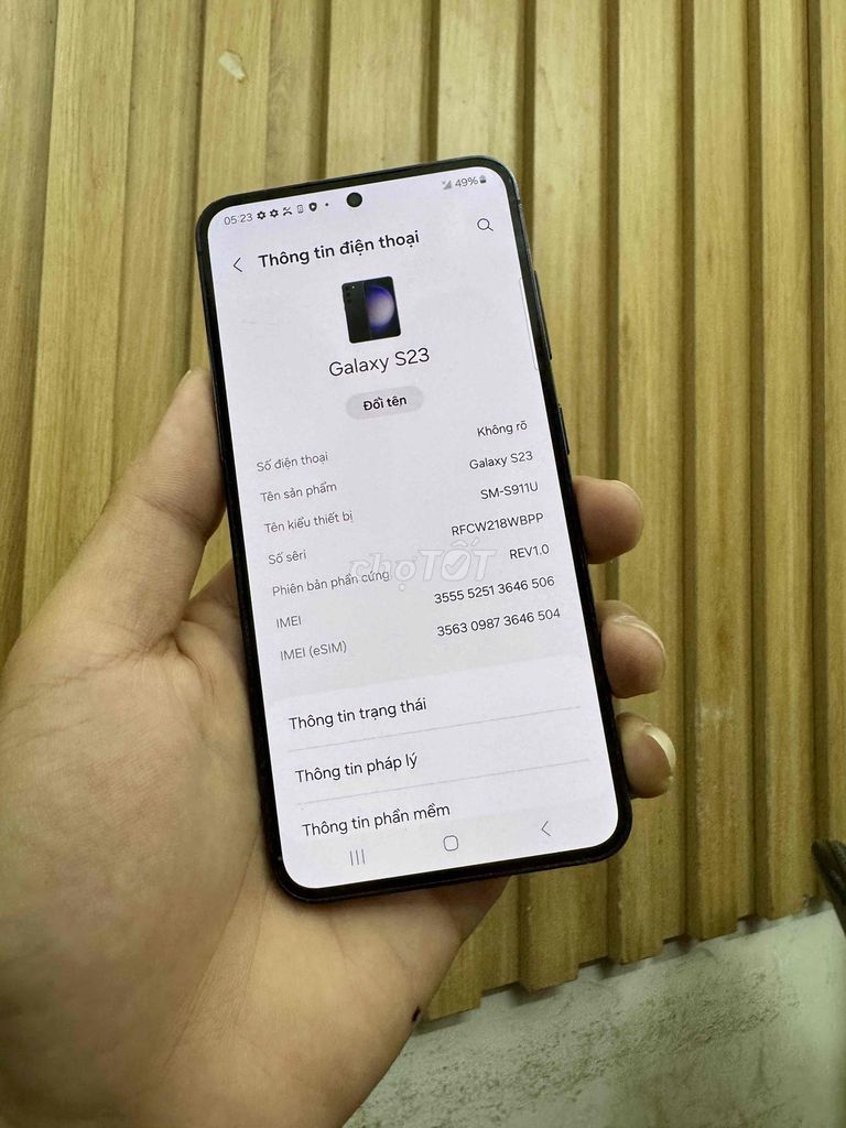 Samsung Galaxy S23 8GB/256GB Đen. Mua bán Điện thoại tại Quận Đống Đa Hà Nội được đăng bởi Nguyễn Đức  hình 1