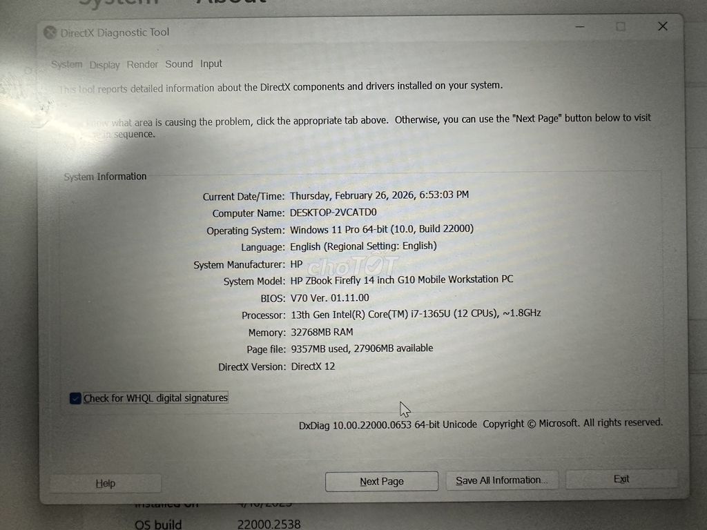 HP ZBook Firefly 14 G10 i7-1365U 32GB. Mua bán Laptop tại Quận Bình Thạnh Tp Hồ Chí Minh được đăng bởi Hoang Nam Truong hình 1