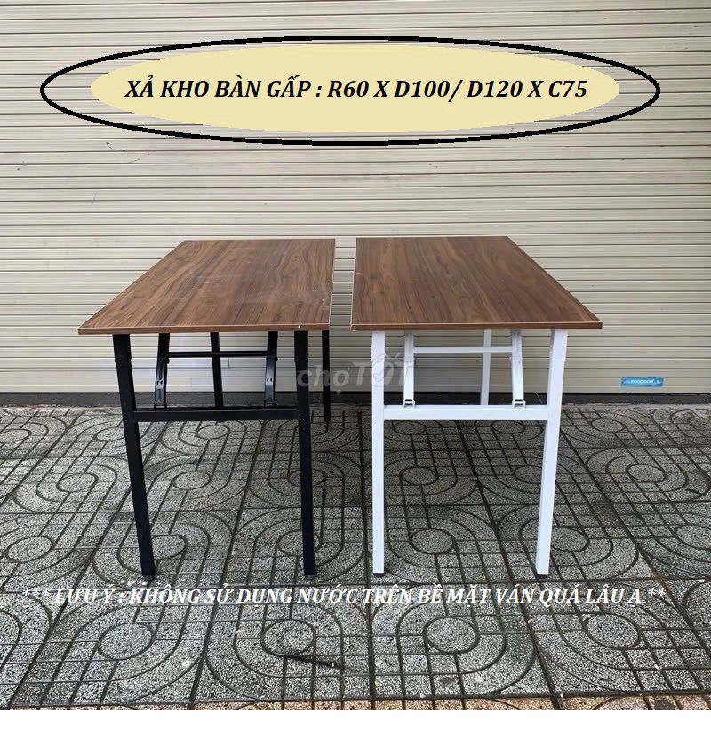 BÀN LÀM VIỆC & BÀN GẤP GỌN 60X120 / 60 X 100