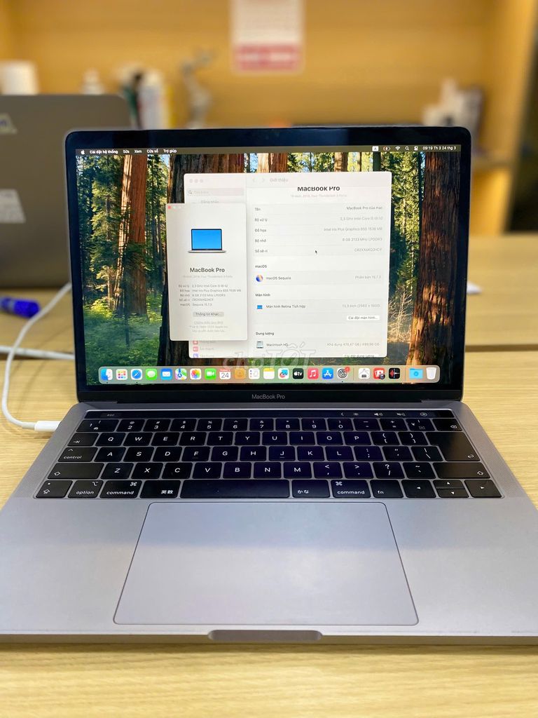 Macbook Pro 13" 2018 Core i5 2.3 Ram 8Gb SSD 512Gb. Mua bán Laptop tại Quận 10 Tp Hồ Chí Minh được đăng bởi Lapvn hình 1