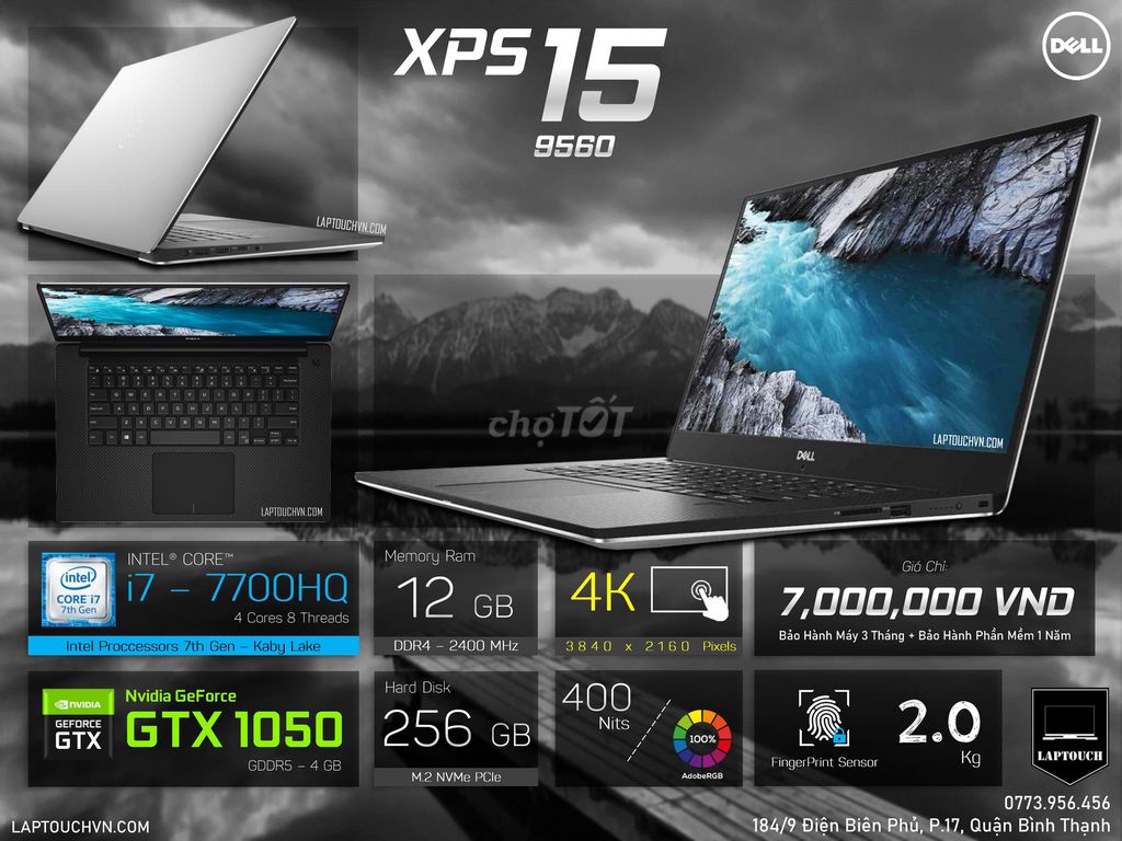 Dell XPS 15 9560 [ 4k TouchScreen ]. Mua bán Laptop tại Quận Bình Thạnh Tp Hồ Chí Minh được đăng bởi Cửa Hàng Máy Tính Laptouch VN hình 1