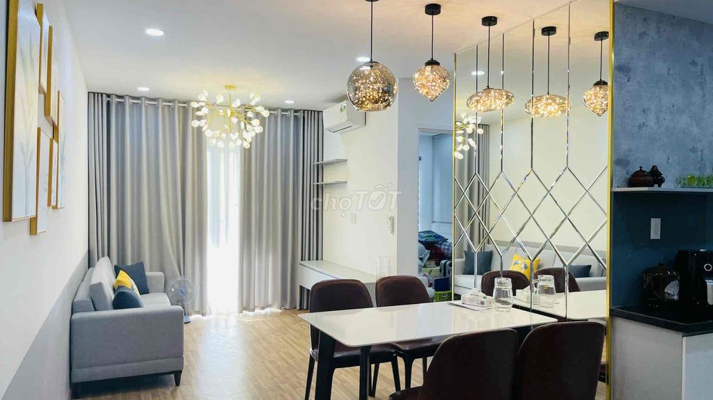 Căn Hộ Diamond Riverside Võ Văn Kiệt Q8 2PN  full nt