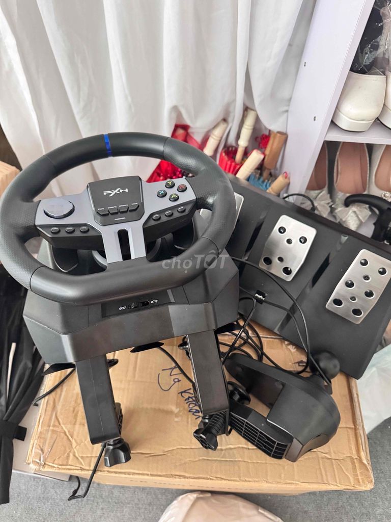 Vô lăng chơi game PXN V9 Gen 2 Đen. Mua bán Thiết bị chơi game tại Quận Hà Đông Hà Nội được đăng bởi Hà hình 1
