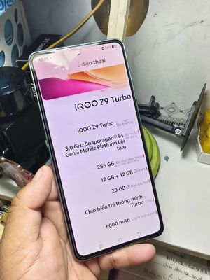 iQOO Z9 Turbo Snapdragon 8s Gen 3 12GB/256GB Xanh
