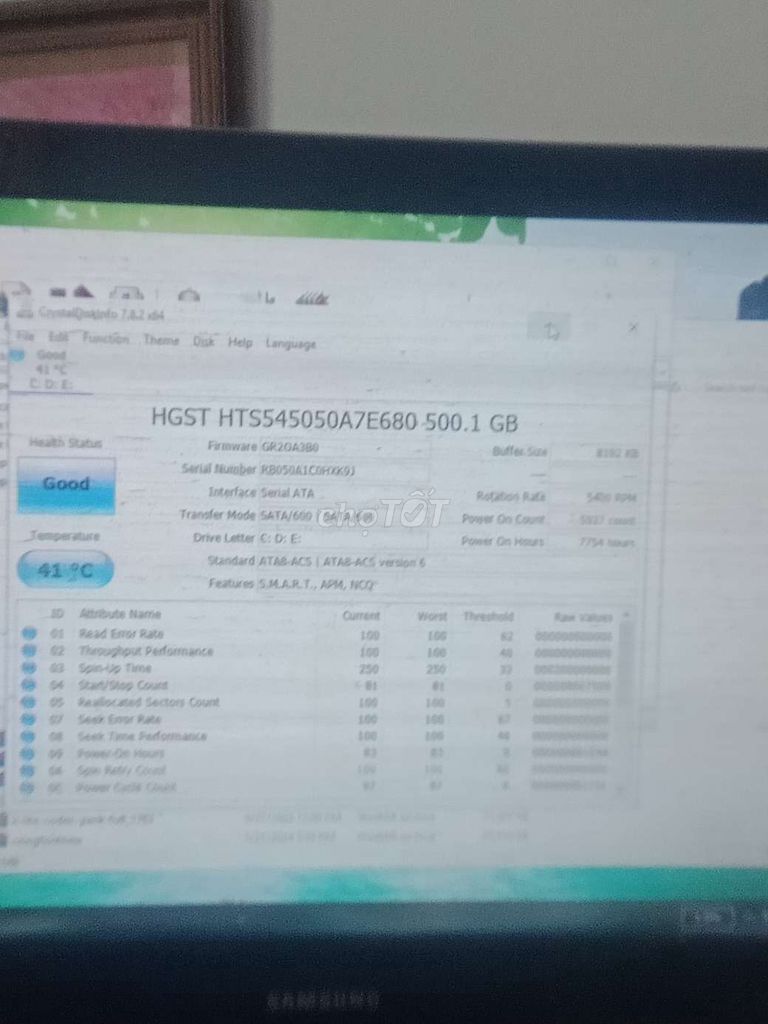 Hgst hdd 500gb good 6gb/s