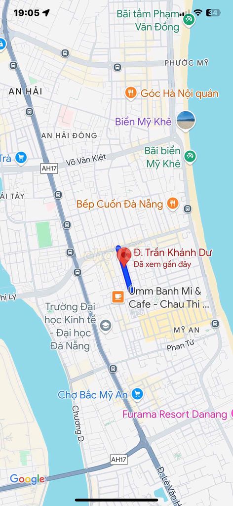 Nhà 3 tầng Trần Khánh Dư sát biển chỉ 4,6 tỷ