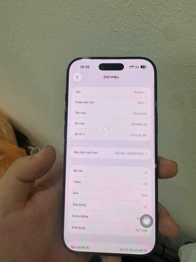 Trải nghiệm xong cần bán ip 17 air. Mua bán Điện thoại tại Quận Hoàng Mai Hà Nội được đăng bởi Jacking Son hình 1
