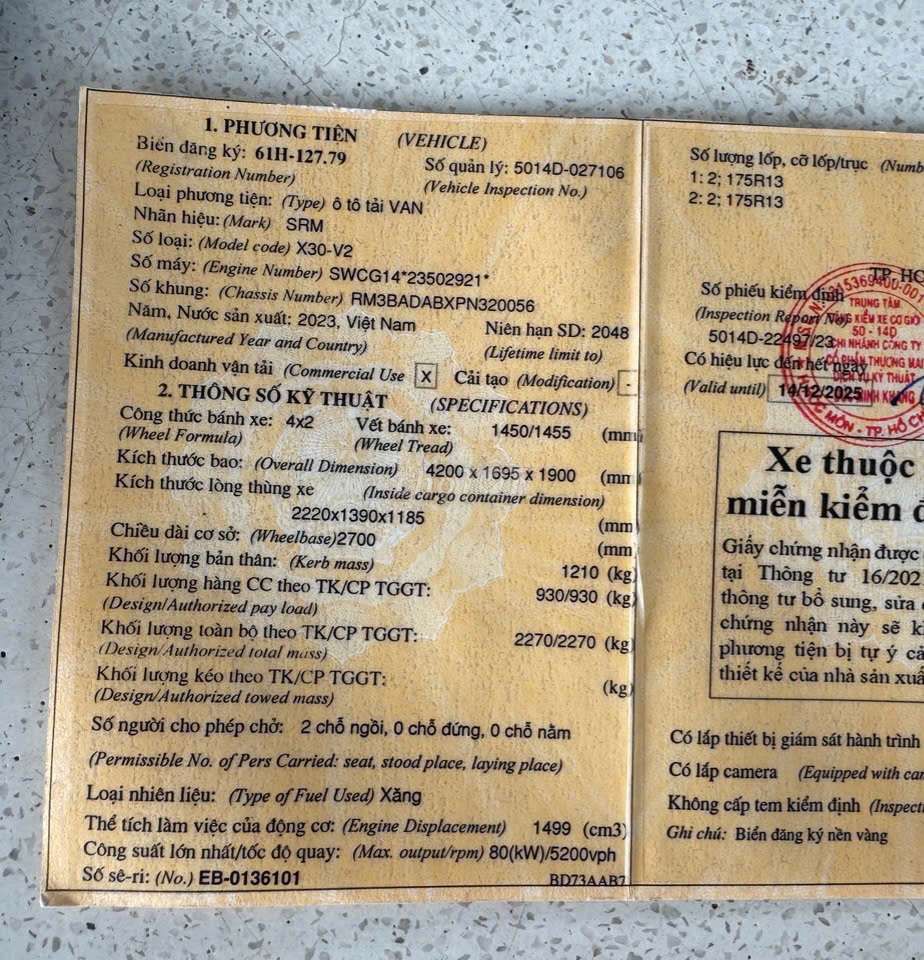 Bán xe van 2 chỗ Dongben 945kg đời 2023 thùng 2m2. Mua bán Xe tải, xe ben tại Thành phố Thuận An Bình Dương được đăng bởi Xe tải Bình Dương hình 6