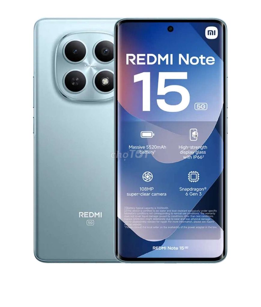 Xiaomi Redmi Note 15 Xanh lam. Mua bán Điện thoại tại Thành Phố Đồng Hới Quảng Bình được đăng bởi Côngg'x Hoann'x hình 1