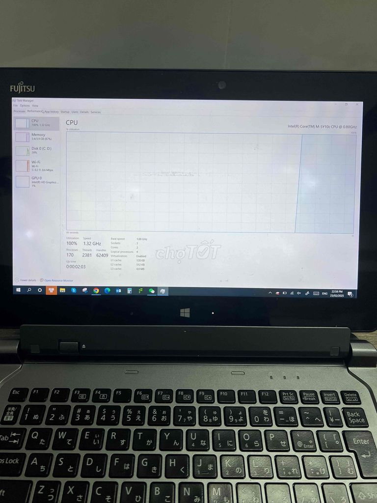 Cảm ứng full chức năng Fujisu Laptop Nhật xách tay