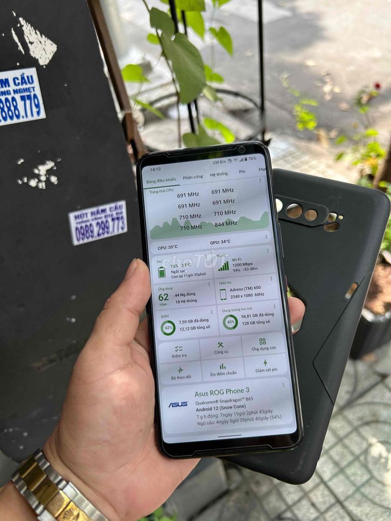 Asus ROG Phone 3 128GB Đen. Mua bán Điện thoại tại Quận Tân Phú Tp Hồ Chí Minh được đăng bởi nguyen son  hình 1