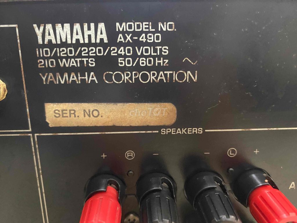 Âm ly Yamaha AX-490 điện 220v công suất 210 wat. Mua bán Tivi, Âm thanh tại Quận 11 Tp Hồ Chí Minh được đăng bởi Duy Nguyễn hình 6