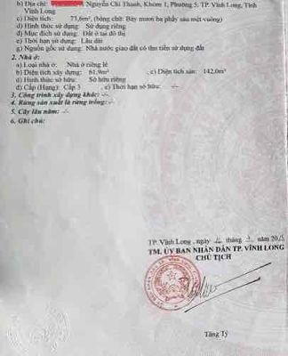 BÁN NHÀ KDC đường Nguyễn Chí Thanh, Phường 5, TPVL. Mua bán nhà ở tại Thành phố Vĩnh Long Vĩnh Long được đăng bởi Trần Minh Nhựt