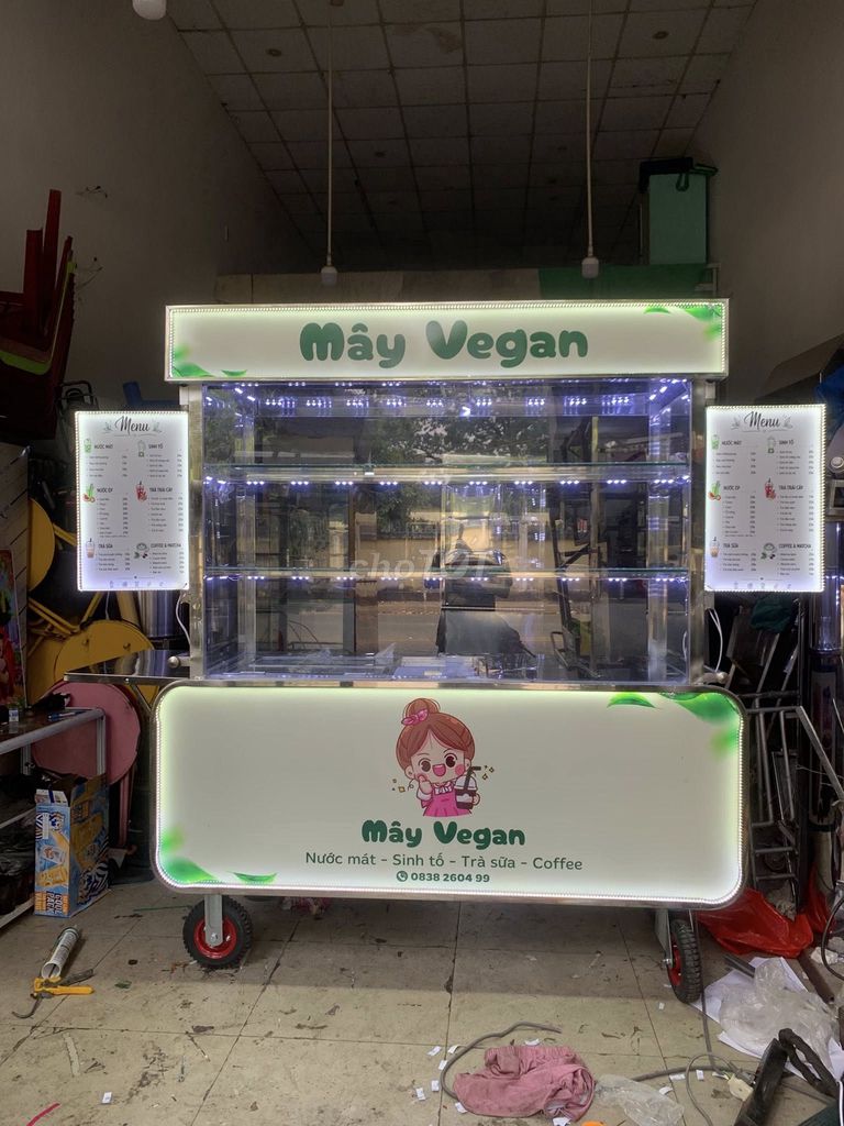 Xe trà sữa 8 khay thùng đá âm. Mua bán Đồ chuyên dụng, Giống nuôi trồng tại Quận Tân Bình Tp Hồ Chí Minh được đăng bởi Hội Đồ Điện Tử hình 1