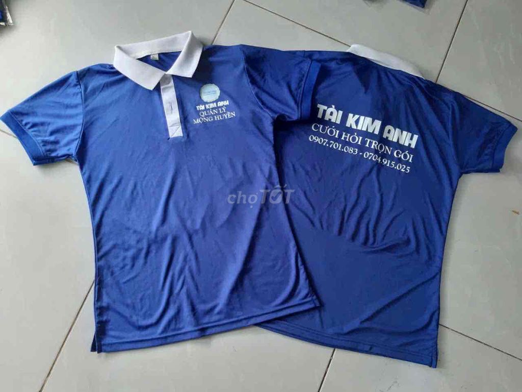 Áo polo vải thun xanh dương. Mua bán Quần áo tại Quận Ninh Kiều Cần Thơ được đăng bởi Tiêu Thúy Huyền hình 1
