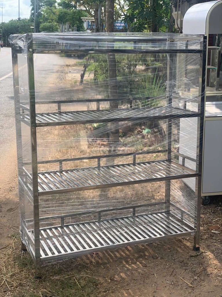 Kệ Inox 4 tầng 1m2x45cmx1m50. Mua bán Tủ, kệ gia đình tại Huyện Xuyên Mộc Bà Rịa - Vũng Tàu được đăng bởi Như Ý hình 1