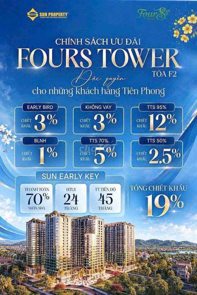 Квартира с садом FourS Tower площадью 43,4 м2, полная стоимость всего 1,79 миллиарда долларов