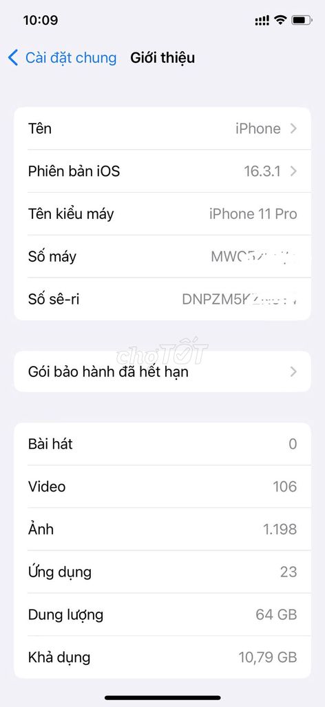 Apple iPhone 11 Pro 64GB Vàng đồng Đã sử dụng. Mua bán Điện thoại tại Quận 6 Tp Hồ Chí Minh được đăng bởi Ho the Linh hình 1