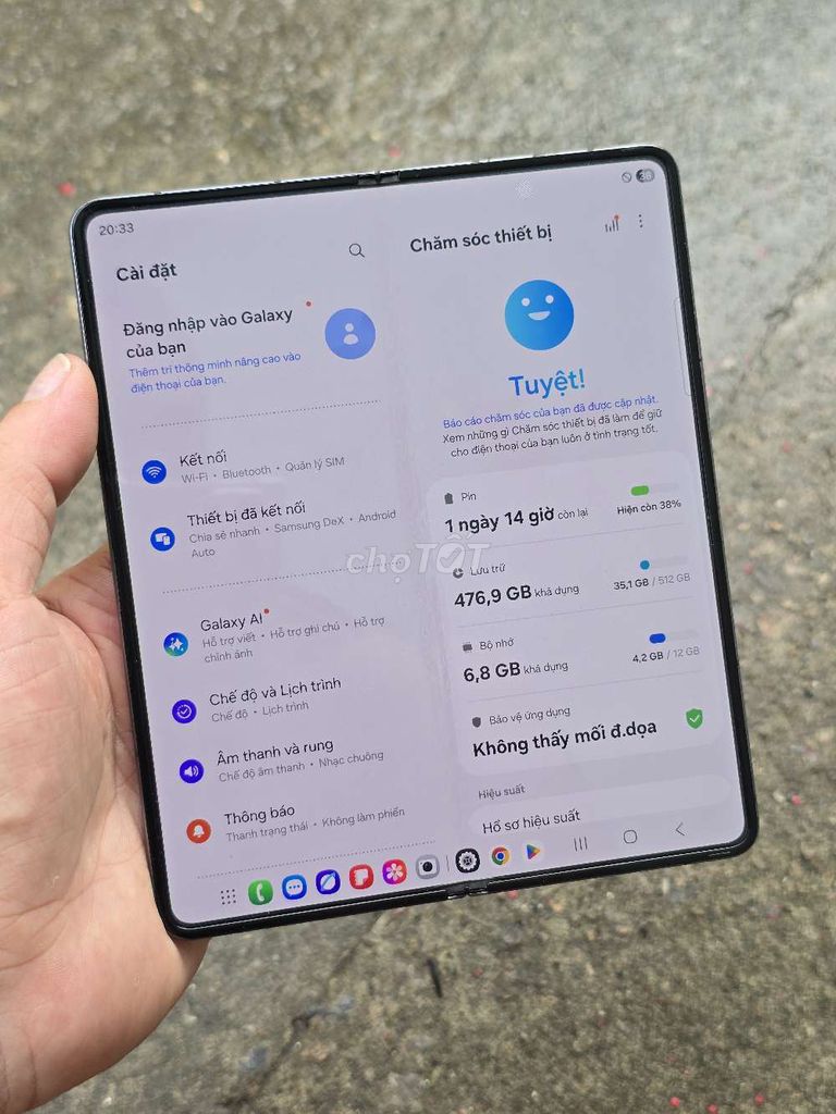 Samsung Galaxy Z Fold 4 512GB Xám. Mua bán Điện thoại tại Quận Thanh Xuân Hà Nội được đăng bởi trần tú hình 1