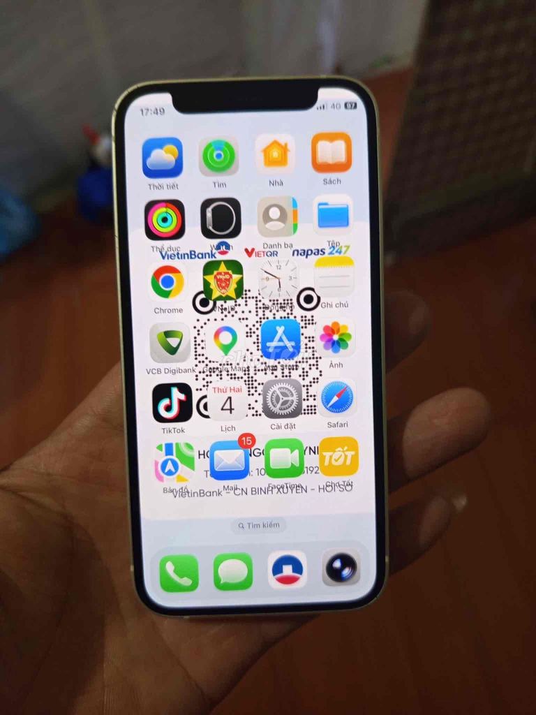 Apple iPhone 12 mini 64GB Trắng. Mua bán Điện thoại tại Thành phố Việt Trì Phú Thọ được đăng bởi quỳnh  hình 1