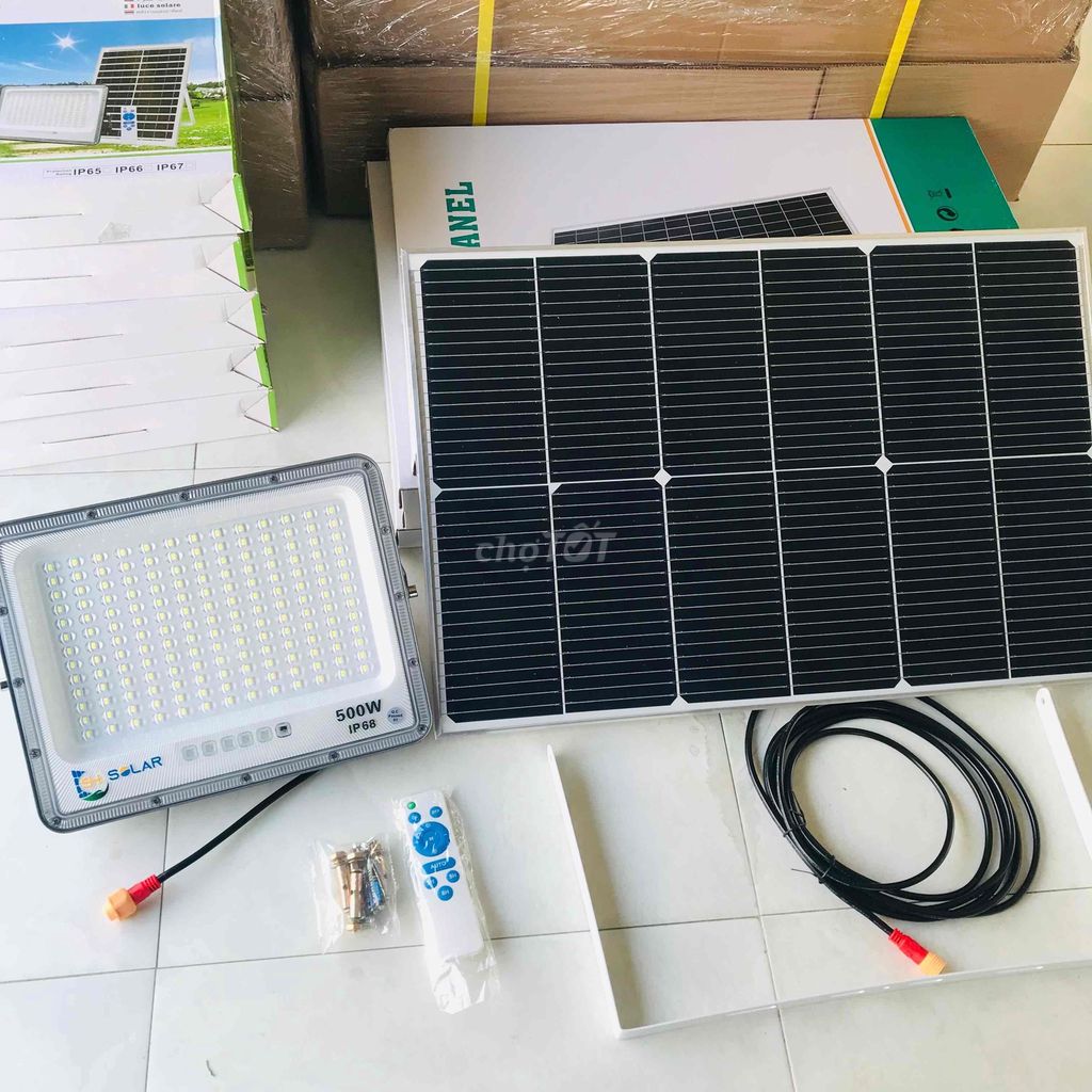 Đèn pha năng lượng mặt trời 500W IP68 2 năm. Mua bán Đèn tại Huyện Châu Thành Đồng Tháp được đăng bởi MinhNhutMNC hình 1