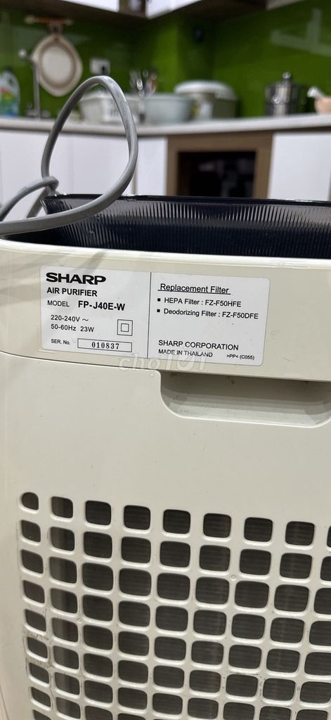 Máy lọc không khí Sharp FP-J40E-W. Mua bán Nội thất, đồ gia dụng khác tại Huyện Đông Anh Hà Nội được đăng bởi Bắp cải hình 1