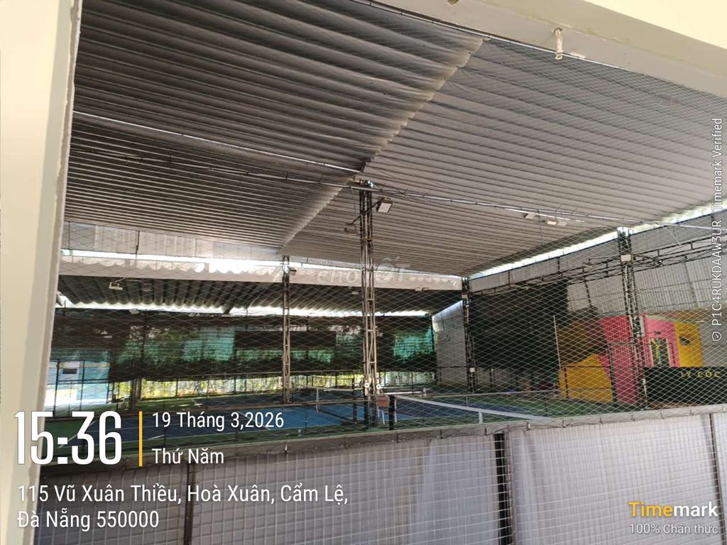 Khung sắt bạt che 280m2 sân pickball. Mua bán Đồ chuyên dụng, Giống nuôi trồng tại Quận Cẩm Lệ Đà Nẵng được đăng bởi Le Quan hình 1