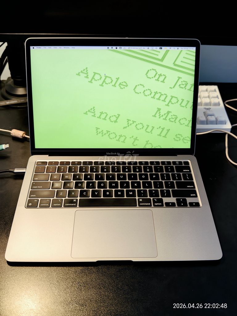 Apple MacBook Air M1 16GB/256GB Bạc. Mua bán Laptop tại Thị xã Bến Cát Bình Dương được đăng bởi Lập Phạm-Văn hình 1