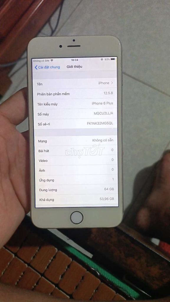 Apple iPhone 6 Plus 64GB Bạc. Mua bán Điện thoại tại Huyện Hải Hậu Nam Định được đăng bởi Nguyễn Trung Đức  hình 1