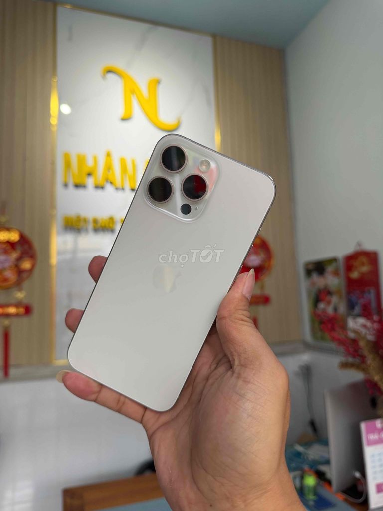 Apple iPhone 15 Pro Max 1TB Trắng Mỹ. Mua bán Điện thoại tại Thành phố Cà Mau Cà Mau được đăng bởi NHAN APPLE hình 1