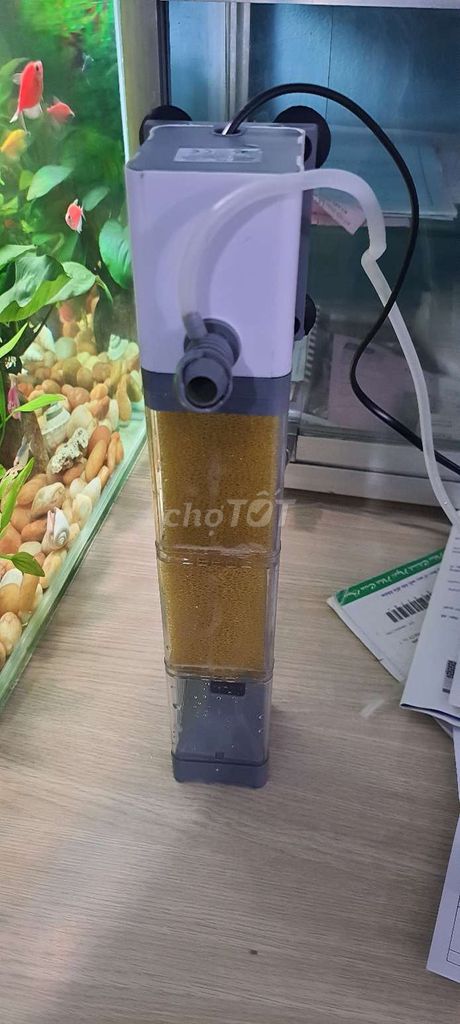 Lọc thác bể cá Nhựa Trắng xám 20W. Mua bán Phụ kiện, Thức ăn, Dịch vụ tại Thành phố Dĩ An Bình Dương được đăng bởi Công Nhận Máy May hình 1