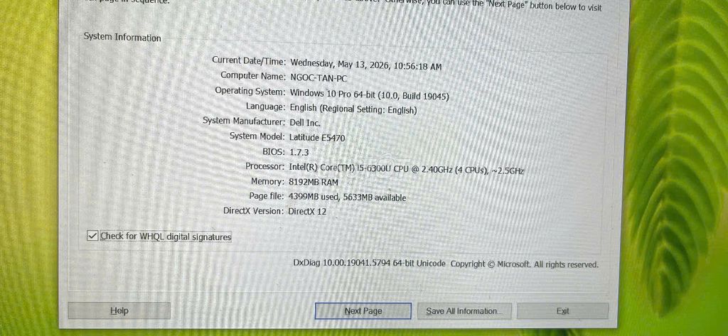Dell Latitude E5470 i5-6300U 8GB. Mua bán Laptop tại Thành phố Thủ Đức Tp Hồ Chí Minh được đăng bởi Minh Tâm hình 1
