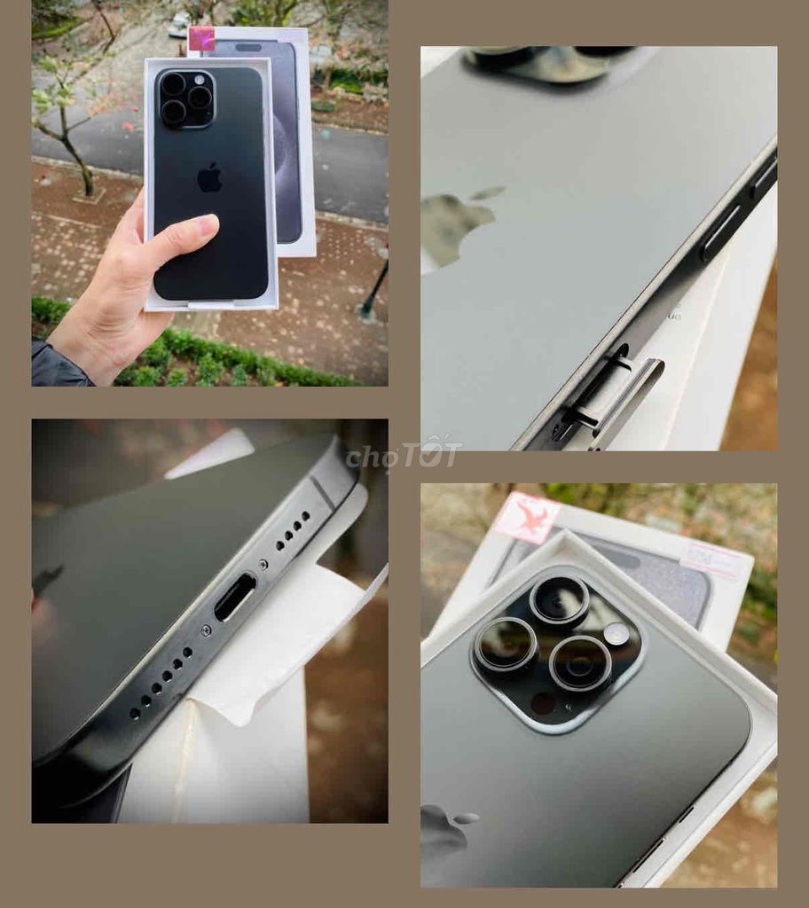 iPhone 15 Pro Max 256GB Đen FULLBOX APPLE 09/2025. Mua bán Điện thoại tại Quận Thanh Xuân Hà Nội được đăng bởi Nguyễn Huy Dũng hình 1