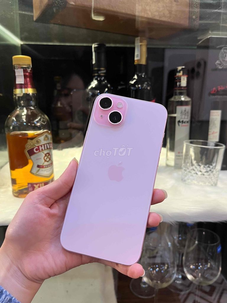 15 Plus 128Gb Pink đẹp 99 pin cao đẹp mời ae xơi