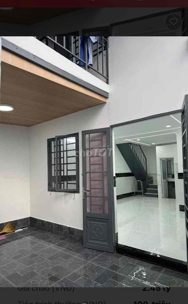 BÁN NHÀ HẺM Ô TÔ  LÊ VĂN KHƯƠNG-QUẬN 12