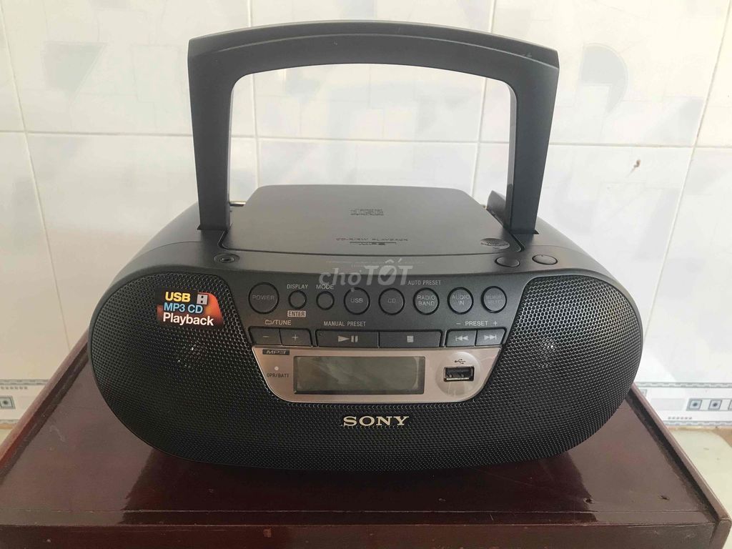 Đài CD Sony Đen. Mua bán Tivi, Âm thanh tại Huyện Đất Đỏ Bà Rịa - Vũng Tàu được đăng bởi Thiện Lành hình 1