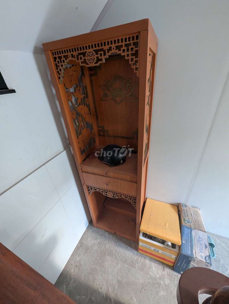 Tủ thờ 2 tầng cao 2m gỗ MDF cao cấp như mới . Mua bán Tủ, kệ gia đình tại Quận Bình Tân Tp Hồ Chí Minh được đăng bởi Thien2017 hình 1