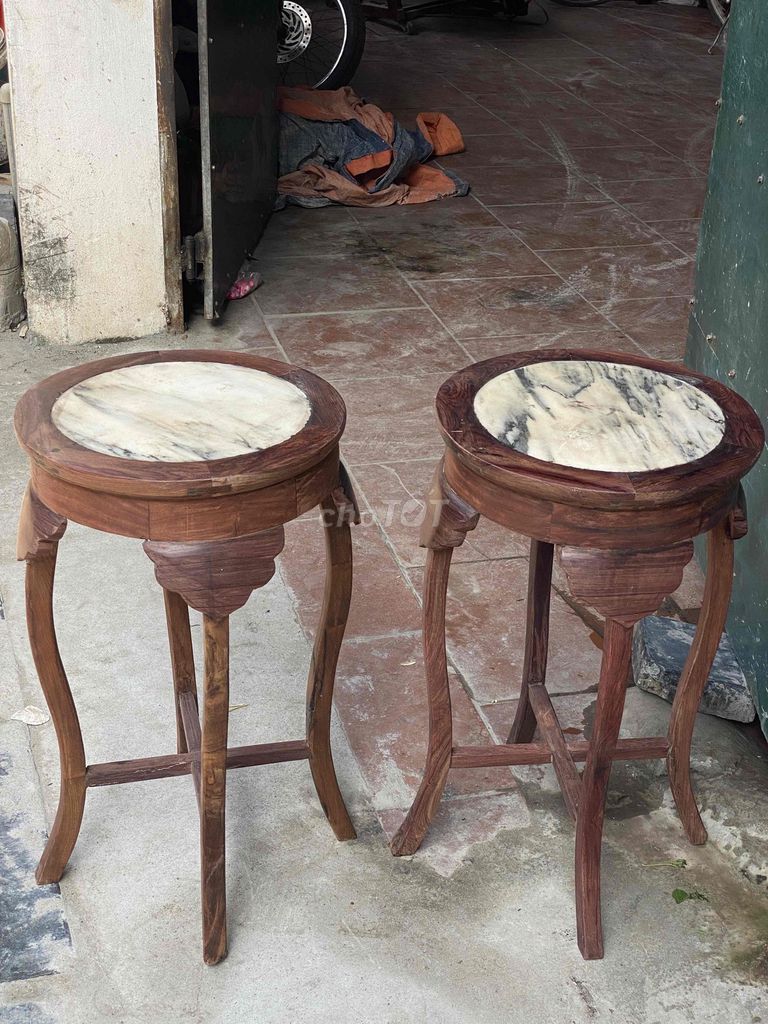Đôn gỗ mặt đá 61cm Nâu Trắng. Mua bán Nội thất, đồ gia dụng khác tại Huyện Yên Phong Bắc Ninh được đăng bởi người thật việc thật hình 1