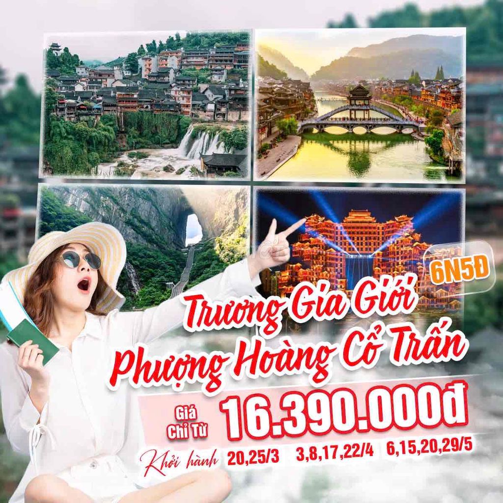 tour hot hè, phượng hoàng cổ trấn