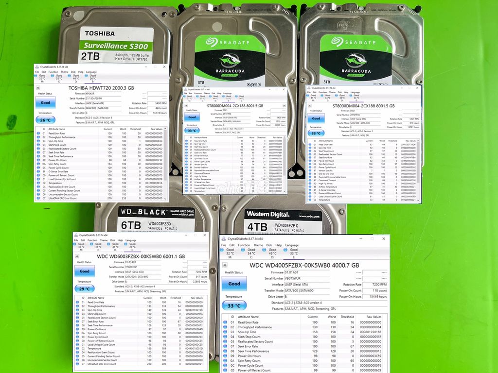 Ổ cứng HDD máy bàn 4TB, 6TB, 8TB. Mua bán Linh kiện (RAM, Card...) tại Thành phố Buôn Ma Thuột Đắk Lắk được đăng bởi Nguyen Van Mung hình 1