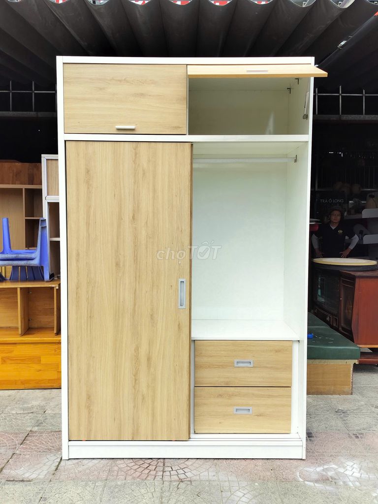 Tủ quần áo gỗ công nghiệp 143x230x58cm. Mua bán Tủ, kệ gia đình tại Quận Ngũ Hành Sơn Đà Nẵng được đăng bởi Đồ Cũ TTpro hình 1