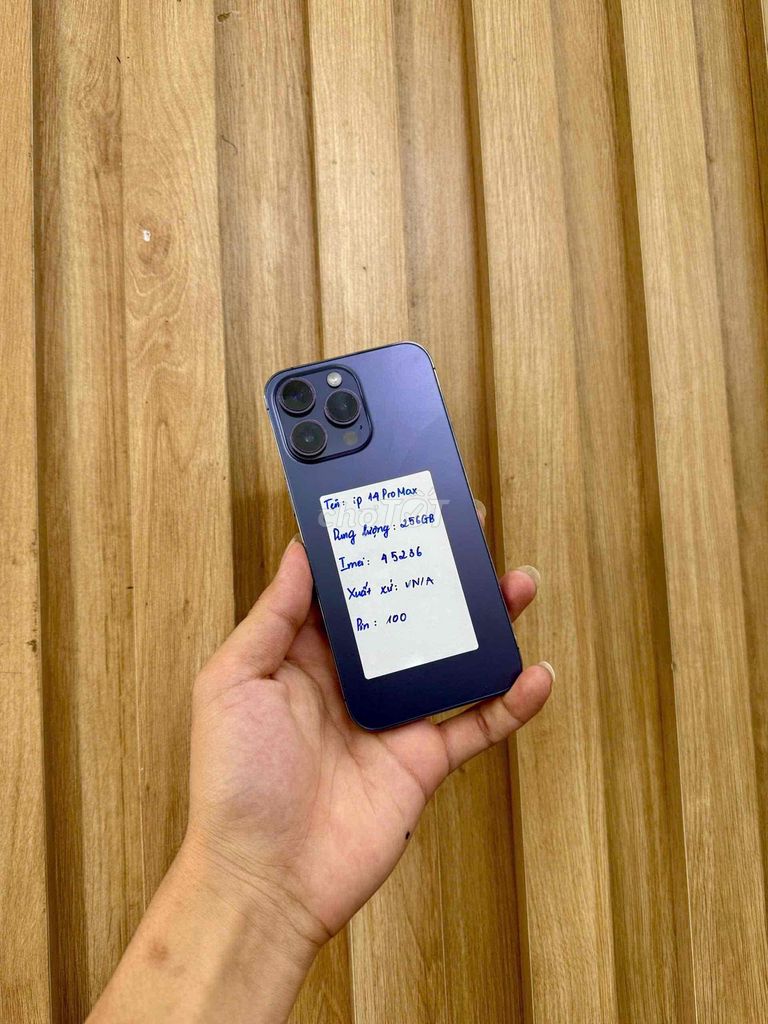 Apple iPhone 14 Pro Max 256GB Tím VNA Like New. Mua bán Điện thoại tại Quận Đống Đa Hà Nội được đăng bởi Nguyễn Đức  hình 1