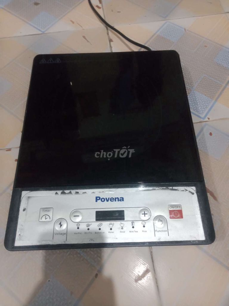 Bếp từ Povena PVN-21 Đen 2000W. Mua bán Bếp, lò, đồ điện nhà bếp tại Quận Long Biên Hà Nội được đăng bởi Bach Duong hình 1