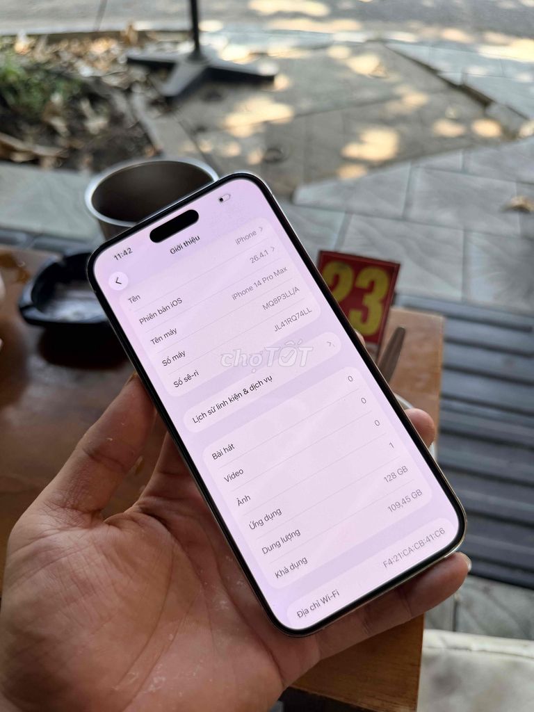 Apple iPhone 14 Pro Max 128GB Đã sử dụng. Mua bán Điện thoại tại Quận Ngũ Hành Sơn Đà Nẵng được đăng bởi Nghĩa  hình 1