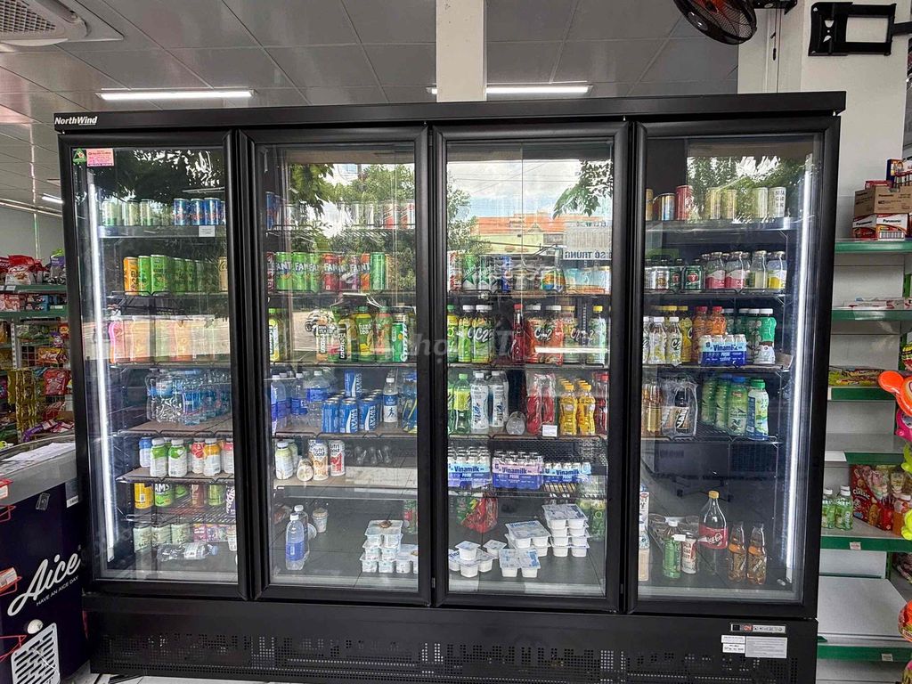 Tủ mát siêu thị NorthWind Đen Sấy kính. Mua bán Tủ lạnh tại Thị xã Bến Cát Bình Dương được đăng bởi Tôm Đú hình 1